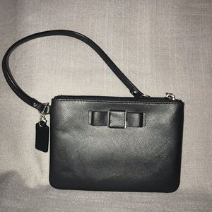 Coach leather wristlet